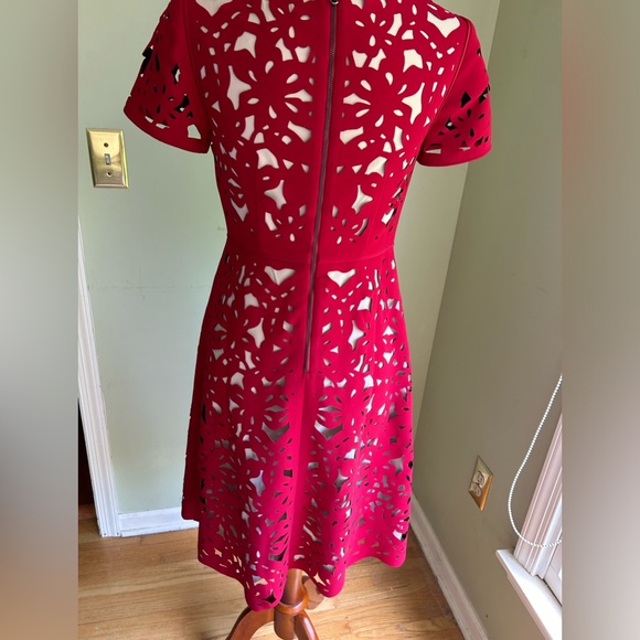 NWT Moulinette Soeurs red cut out dress. Size 2. From Anthropologie. Gorgeous! - Picture 6 of 16